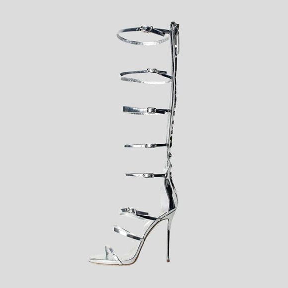 Giuseppe Zanotti Silver Sandals - 8.5US - Picture 1 of 5